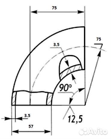 Отводы стальные 57