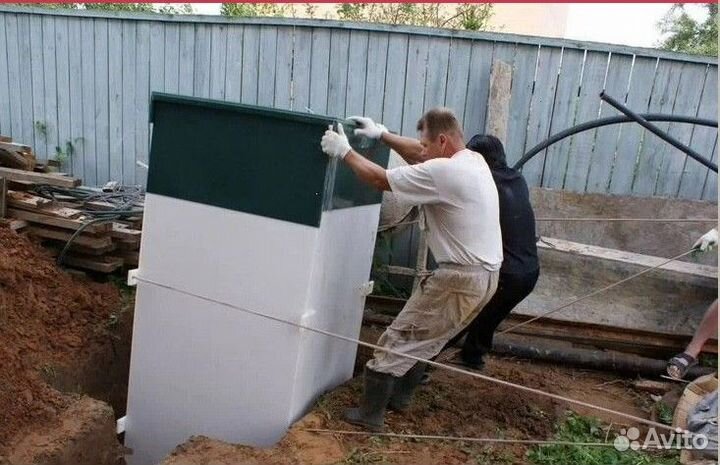 Септик без откачки от производителя + монтаж