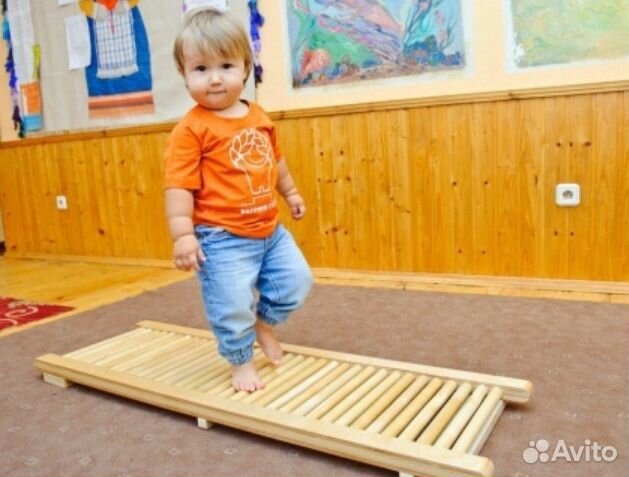 Ортопедическая роликовая массажная доска горка