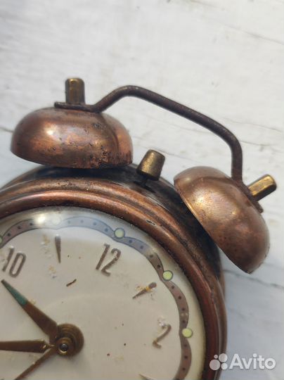 Настольные часы West Germany будильник винтаж