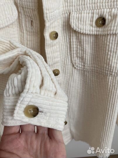 Рубашка вельветовая zara