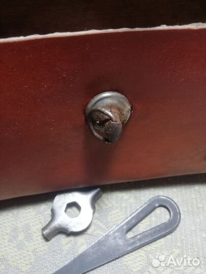 Бардачок от велосипеда СССР коричневый