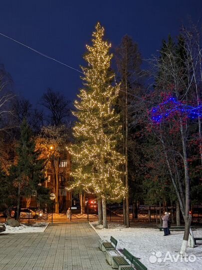 Новогоднее оформление домов улиц