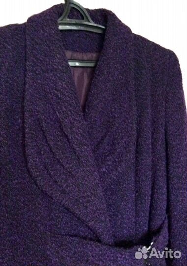 Пальто демисезон 50 фиолетовое Lanicka
