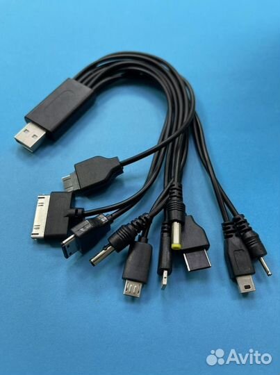 Кабель 10 разьемов. Зарядка для всех телефонов