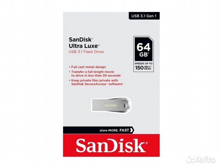 Flash Usb 3.1 SanDisk Ultra Luxe на 64GB