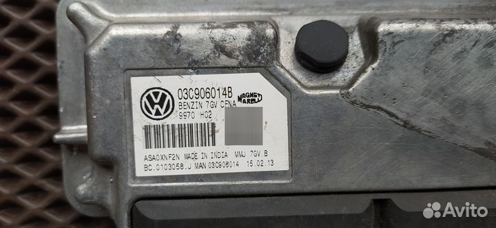 Блок управления Двигателем Volkswagen 03C906014B