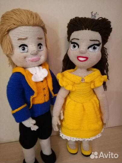 Вязаная кукла ручной работы