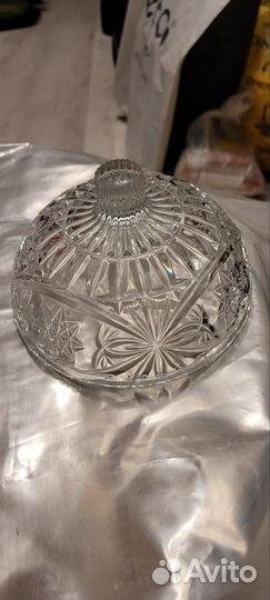 Масленка хрусталь