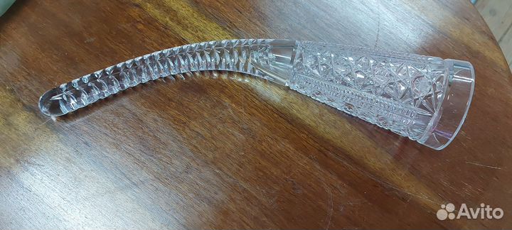 Хрустальный рог, хрустальные вазочки