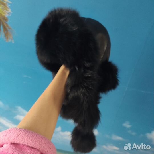 Шапка ушанка женская натуральный мех