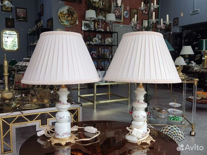 Пара винтажных светильников Sevres