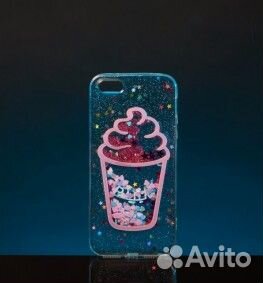 Чехол силикон-блестки на iPhone 5/5s/se