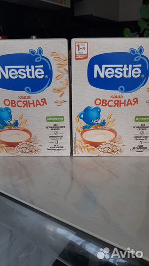 Каша Нестле. Овсяная безмолочная- 2 шт