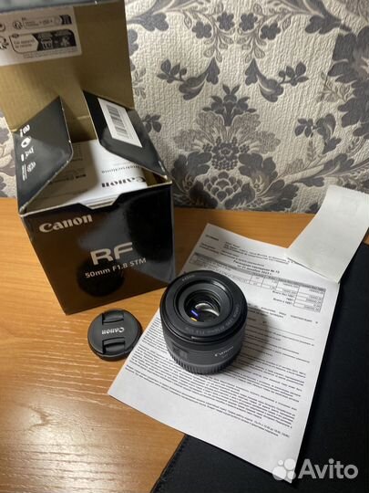 Объектив canon RF 50 mm 1.8