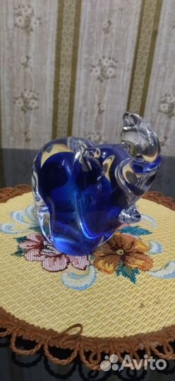 Статуэтка слон Богемия старая