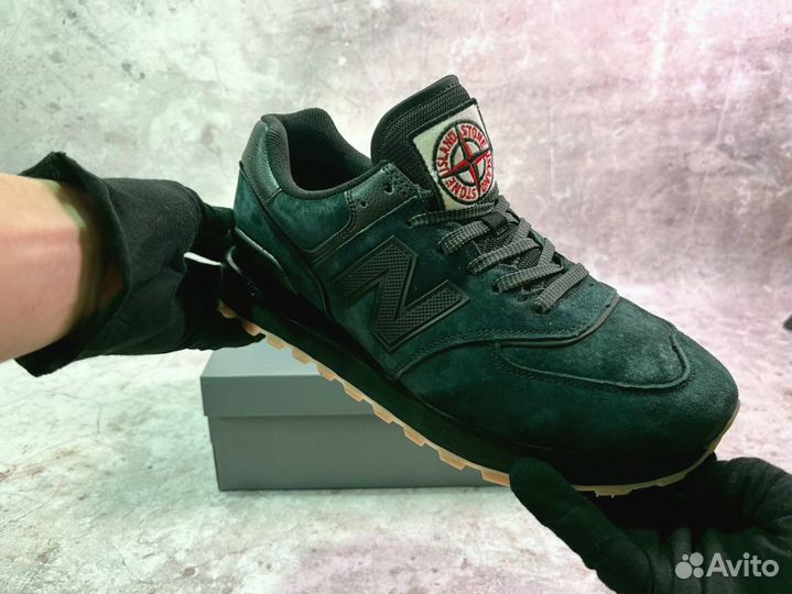 Кроссовки New Balance 574 Stone Island удобные