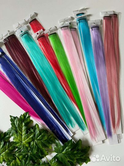 Цветные пряди для волос