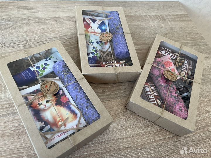 Подарочый набор. Свечи с лавандой