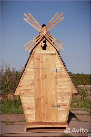 Уличный туалет деревянный JKT228