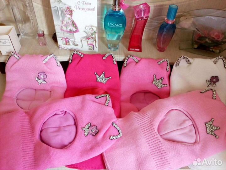 Шлем шапка для девочки