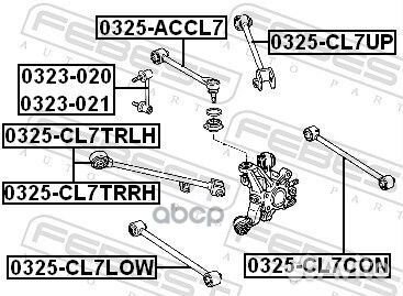 Рычаг подвески 0325-CL7UP 0325-CL7UP Febest