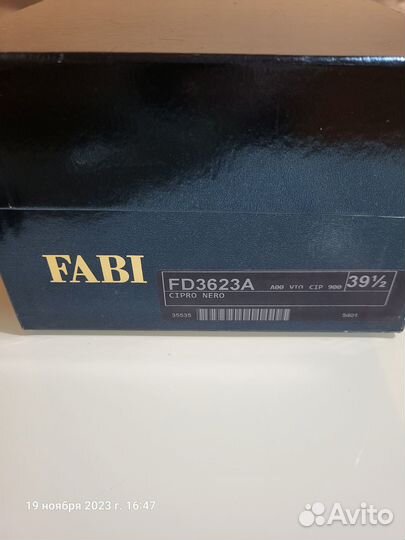 Шикарные туфли Fabi 39,5