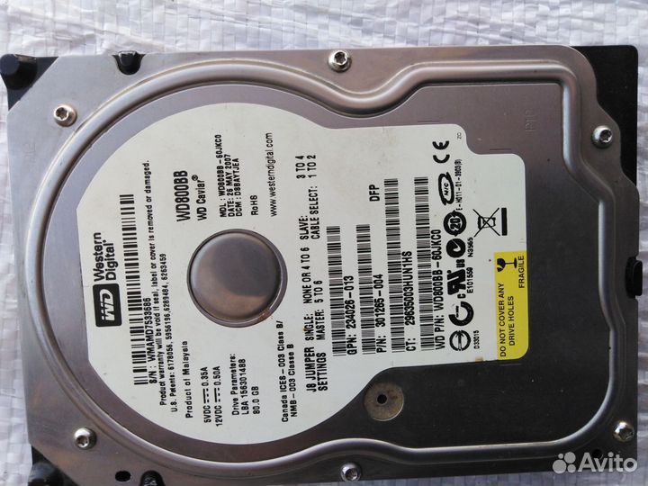 WD 80 гб