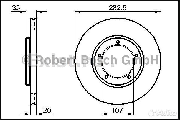 Porsche 911 (65-83) Тормозные Диски задние Новые