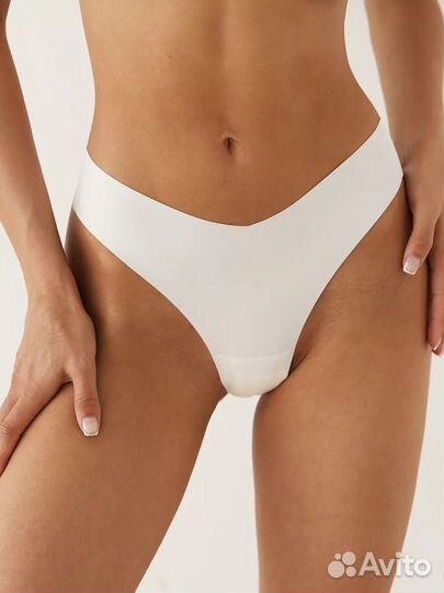 Бесшовные трусы стринги набор 3 шт