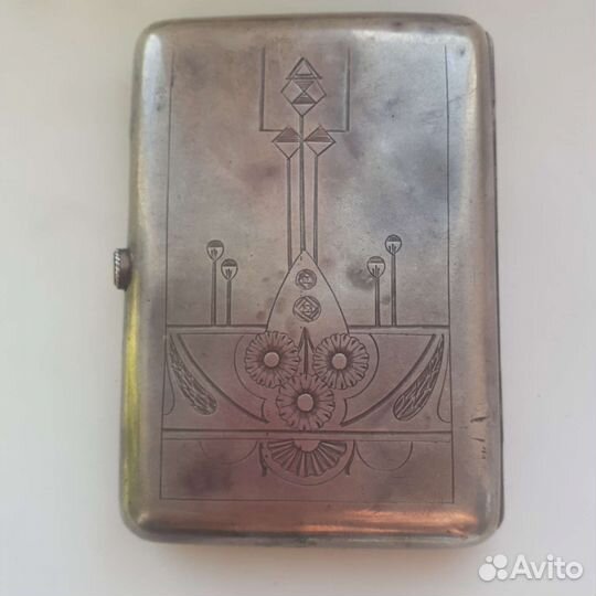 Портсигар серебряный 84 проба вес 180 гр