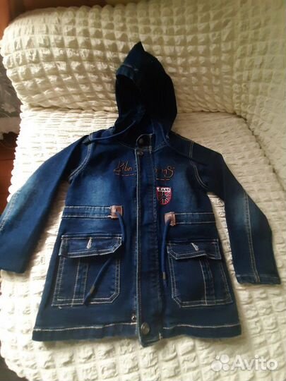 Теплая джинсовка для мальчика