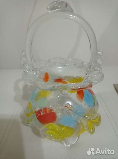 Ваза цветное стекло