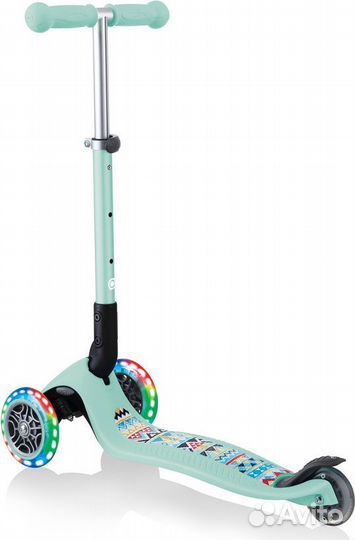 Самокат трехколесный Globber junior foldable fanta