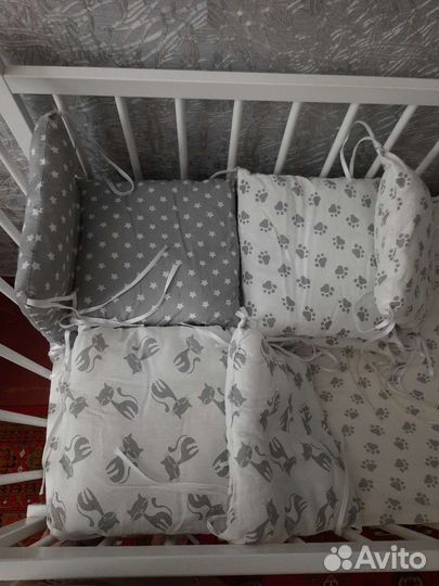 Бортики в детскую кроватку бу