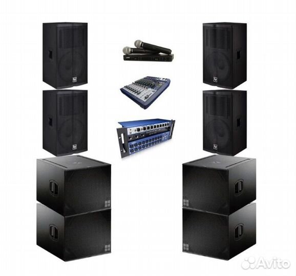 Аренда звук, свет, экран, сцен На день, месяц, год