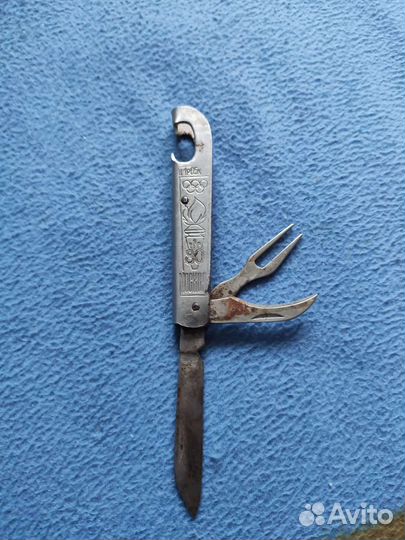 Винтажный складной нож СССР Олимпиада 80