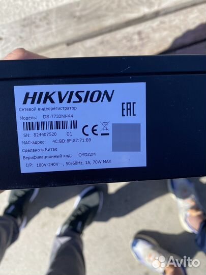 Видеорегистратор hikvision ds-7732ni-k4