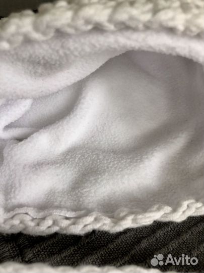 Шапка теплая пандочка для новорожденного новая