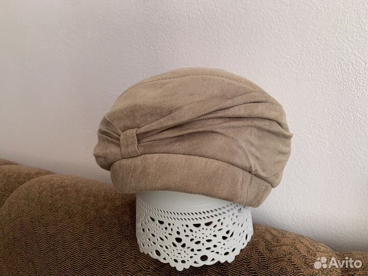 Берет женский замшевый новый шапка весенняя