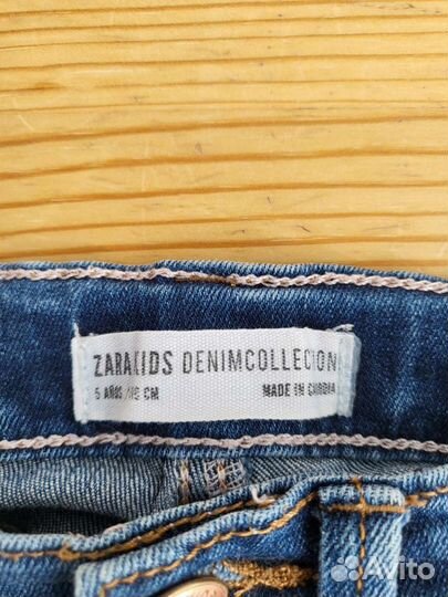 Джинсы для девочки Zara 110 см на 5 лет