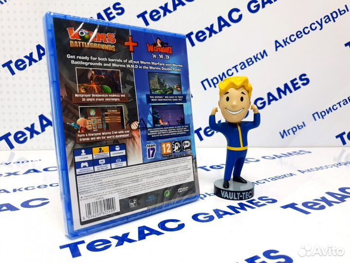 Worms Battlegrounds & Worms WMD Double Pack PS4