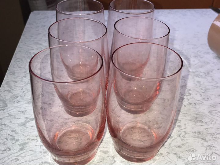 Стеклянные бокалы времен СССР
