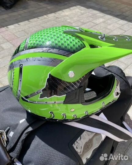 Детский мото шлем