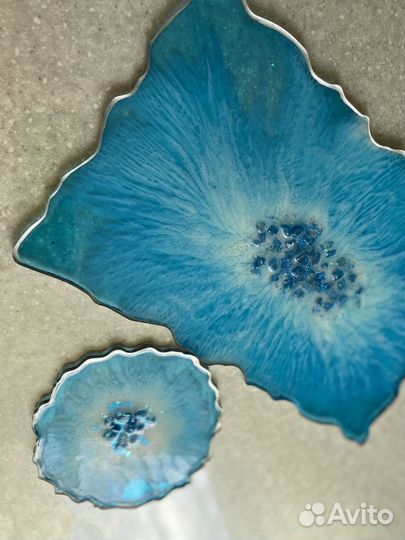 Тарелка из эпоксидной смолы