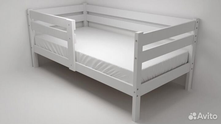 Кровать детская домик 160-80 с бортиком