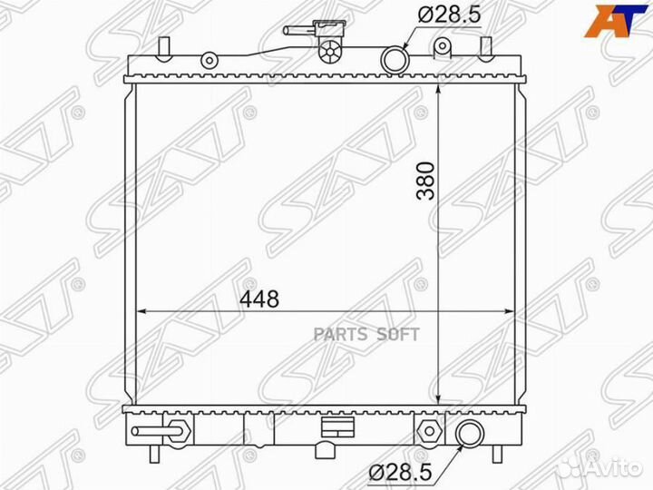 Радиатор Nissan March 02-10 / Note 05-13 / Cube 02