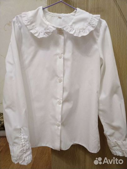 Блузка белая школьная 146