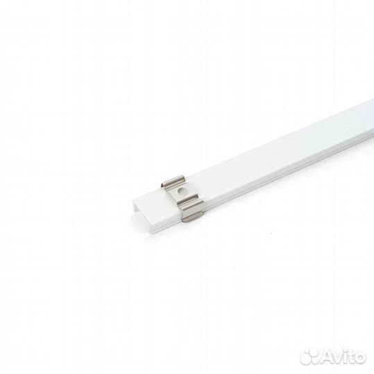 Профиль алюминиевый накладной, белый, CAB262