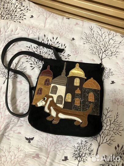 Cумка кожа и замша